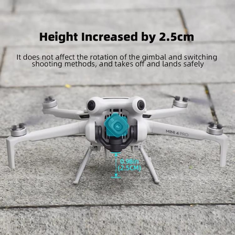 For DJI Mini 4 Pro BRDRC Booster Landing Gear Folding Strap Kickstand(Orange) - Mount & Holder by BRDRC | Online Shopping UK | buy2fix