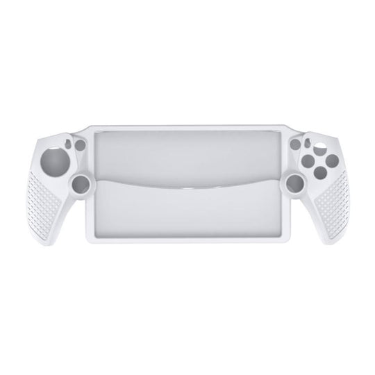 For Sony PlayStation Portal Silicone Case Game Console Protective Accessory(White)