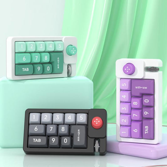 MKESPN K810 Joystick RGB Backlight Hot Swap Macro Customized Wired Mechanical Gaming Keyboard(Green) - Mini Keyboard by MKESPN | Online Shopping UK | buy2fix