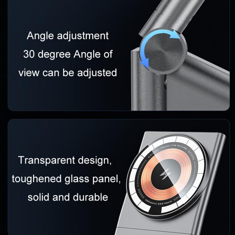 Car Air Outlet Intelligent Induction Wireless Charging Mobile Phone Holder(Gray) - Wireless Charger Holders by buy2fix | Online Shopping UK | buy2fix