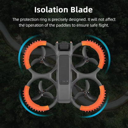 For DJI Avata 2 BRDRC 4pcs Paddle Protection Bumper Rings(Black) - Cases & Bags by BRDRC | Online Shopping UK | buy2fix