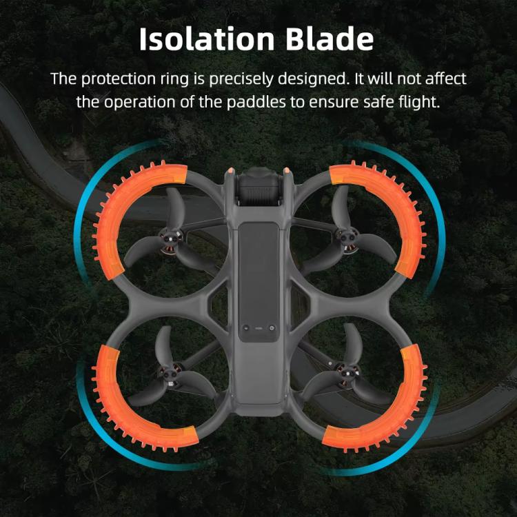 For DJI Avata 2 BRDRC 4pcs Paddle Protection Bumper Rings(Orange) - Cases & Bags by BRDRC | Online Shopping UK | buy2fix