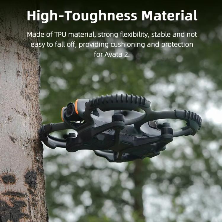 For DJI Avata 2 BRDRC 4pcs Paddle Protection Bumper Rings(Black) - Cases & Bags by BRDRC | Online Shopping UK | buy2fix