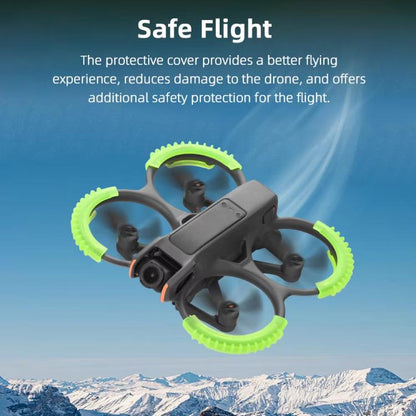 For DJI Avata 2 BRDRC 4pcs Paddle Protection Bumper Rings(Green) - Cases & Bags by BRDRC | Online Shopping UK | buy2fix