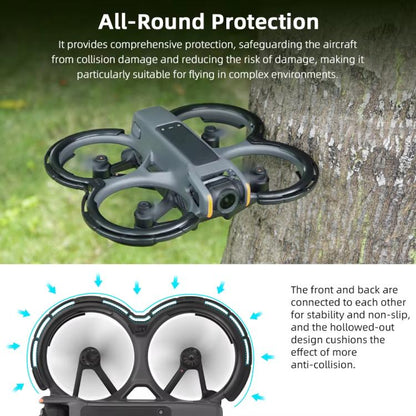For DJI Avata 2 BRDRC Integrated Paddle Protector One-piece Bumper Ring(Black) - Cases & Bags by BRDRC | Online Shopping UK | buy2fix