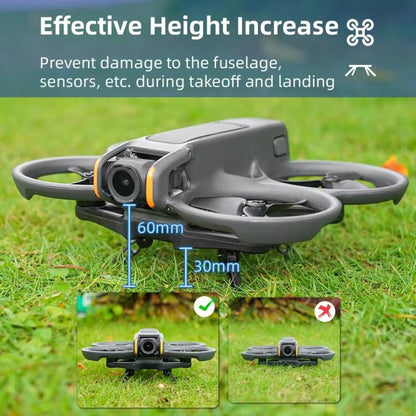 For DJI Avata 2 BRDRC Folding Height Enhanced Landing Gear Gimbal Protective Kickstand(Orange) - Mount & Holder by BRDRC | Online Shopping UK | buy2fix