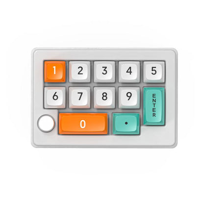 MKESPN W908 Wireless Tri-Mode Hot-Swappable Macro-Defined RGB Backlit Gaming Mechanical Keypad(White) - Mini Keyboard by MKESPN | Online Shopping UK | buy2fix