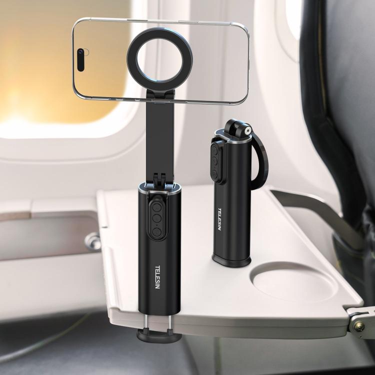 TELESIN P1-HSS-02 Magnet Version Remote Control Travel Photo Cell Phone Holder Desktop Fixed Lazy Magnetic Holder - Desktop Holder by TELESIN | Online Shopping UK | buy2fix