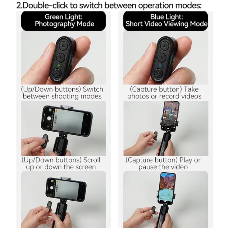 TELESIN P1-HSS-02 Magnet Version Remote Control Travel Photo Cell Phone Holder Desktop Fixed Lazy Magnetic Holder - Desktop Holder by TELESIN | Online Shopping UK | buy2fix