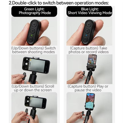 TELESIN P1-HSS-02 Magnet Version Remote Control Travel Photo Cell Phone Holder Desktop Fixed Lazy Magnetic Holder - Desktop Holder by TELESIN | Online Shopping UK | buy2fix
