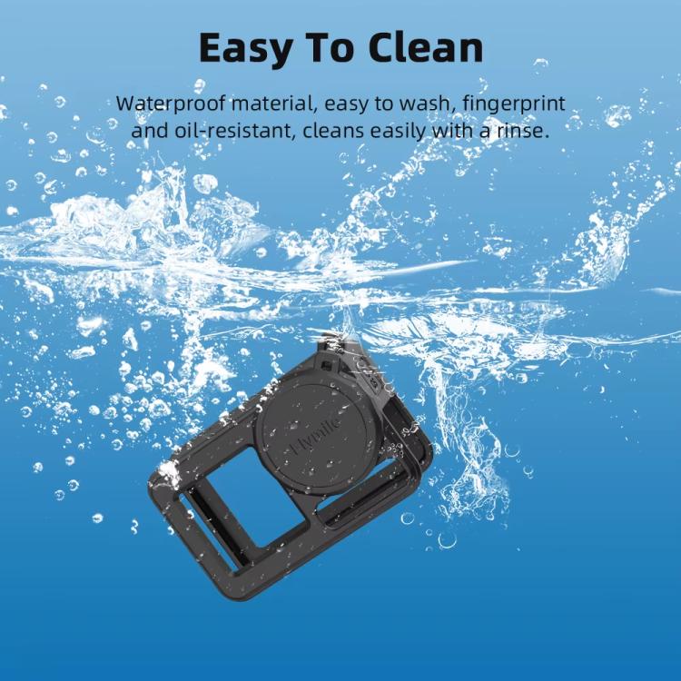 For DJI Osmo Action 3 / 4 / 5 Pro Flymile Silicone Cover Sport Camera Lens Drop Cases(Blue) - Case & Bags by Flymile | Online Shopping UK | buy2fix