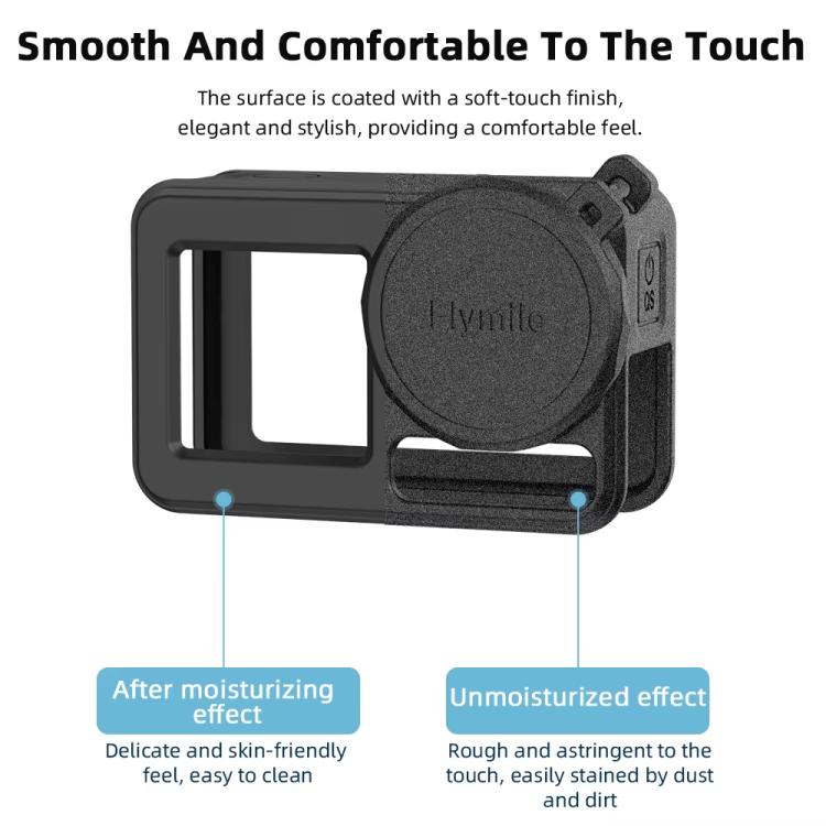 For DJI Osmo Action 3 / 4 / 5 Pro Flymile Silicone Cover Sport Camera Lens Drop Cases(Blue) - Case & Bags by Flymile | Online Shopping UK | buy2fix