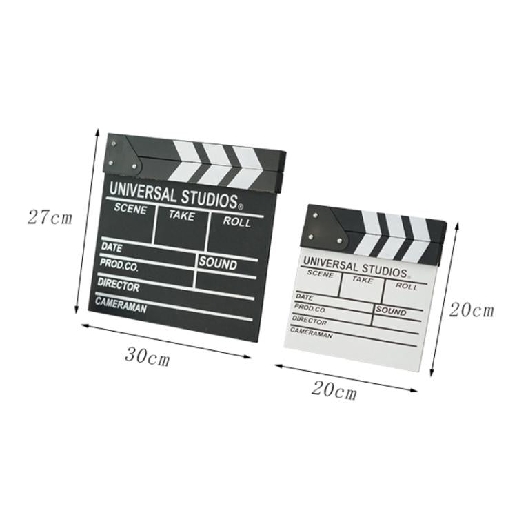 Wooden Director Board Shooting Video Movie City Scene Record Board Photography Props, Style: Small P Black - Wooden Props by buy2fix | Online Shopping UK | buy2fix