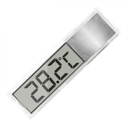 LK-50 Digital Wireless Aquarium Thermometer External LCD Transparent Electronic Water Temperature Meter(Silver) - Thermometer by buy2fix | Online Shopping UK | buy2fix