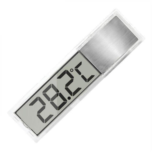 LK-50 Digital Wireless Aquarium Thermometer External LCD Transparent Electronic Water Temperature Meter(Silver) - Thermometer by buy2fix | Online Shopping UK | buy2fix