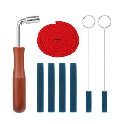 Piano Tuning Tool Set Tuning Stop Tape Wrench Musical Instrument Accessories, Style: Blue 8pcs / Set - Keyboard Accessories by buy2fix | Online Shopping UK | buy2fix