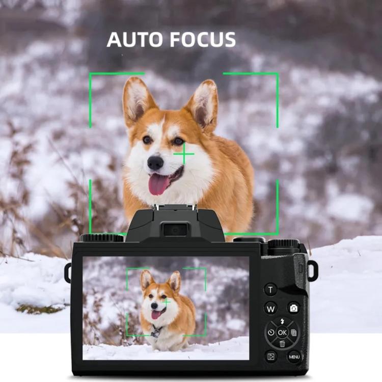 FSD-W5 4-Inch Touch Screen WiFi Transmission 4K HD Digital Camera Student Photo SLR(Black) - Children Cameras by buy2fix | Online Shopping UK | buy2fix