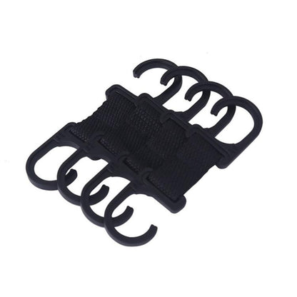 4pcs / Set Car Seatback Headrest Hooks Hidden Anti-Knock Car Rear Seat Organizer Hangers(Black) - Auto Fastener & Clips by buy2fix | Online Shopping UK | buy2fix