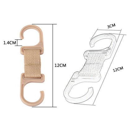 4pcs / Set Car Seatback Headrest Hooks Hidden Anti-Knock Car Rear Seat Organizer Hangers(Beige) - Auto Fastener & Clips by buy2fix | Online Shopping UK | buy2fix