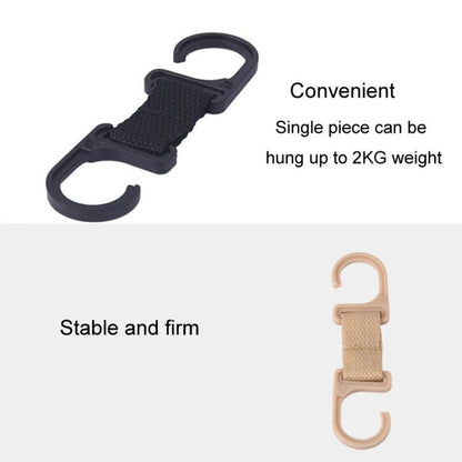 4pcs / Set Car Seatback Headrest Hooks Hidden Anti-Knock Car Rear Seat Organizer Hangers(Beige) - Auto Fastener & Clips by buy2fix | Online Shopping UK | buy2fix