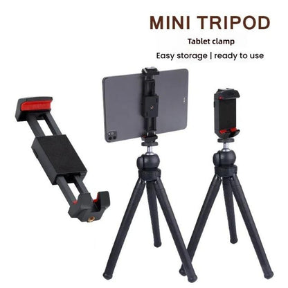 4th Generation Tablet Smartphone Clip Universal Tripod Mount Adapter With Cold Shoe - Hand-Sticking Bracket by buy2fix | Online Shopping UK | buy2fix