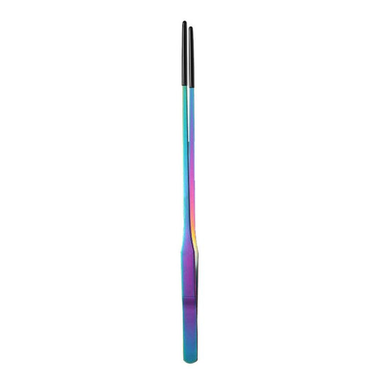 Pet Feeding Tweezers Reptile Pets Feeding Clip Aquascape Tool, Style: Color Titanium Straight Head