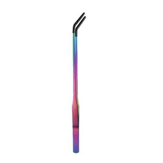 Pet Feeding Tweezers Reptile Pets Feeding Clip Aquascape Tool, Style: Color Titanium Tilt Head - Feeders by buy2fix | Online Shopping UK | buy2fix