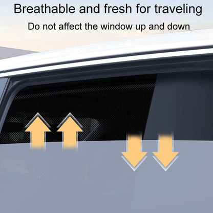 Universal Magnetic Car Sunshade Double Splicing Design Breathable Car Curtains, Style: Vertical Splicing Right Rear - Sound & Heat Insulation Cotton by buy2fix | Online Shopping UK | buy2fix