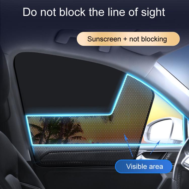 Universal Magnetic Car Sunshade Double Splicing Design Breathable Car Curtains, Style: Vertical Splicing Passenger - Sound & Heat Insulation Cotton by buy2fix | Online Shopping UK | buy2fix