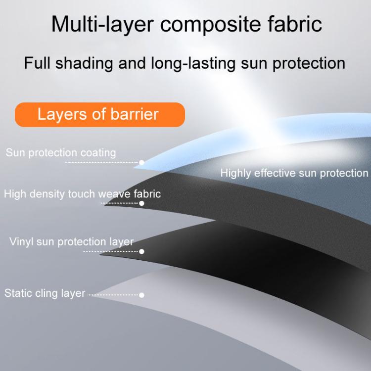 1pair Car Quick Installation Static Film Adsorption Opaque Window Sunshade, Style: Front(Black) - Window Foils & Solar Protection by buy2fix | Online Shopping UK | buy2fix