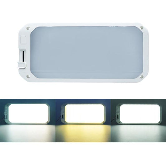 12-30V RV Light 198 LEDs 3-Color Temperature Dimmable Roof Light, Color: Yellow White Light - Dome Lights by buy2fix | Online Shopping UK | buy2fix