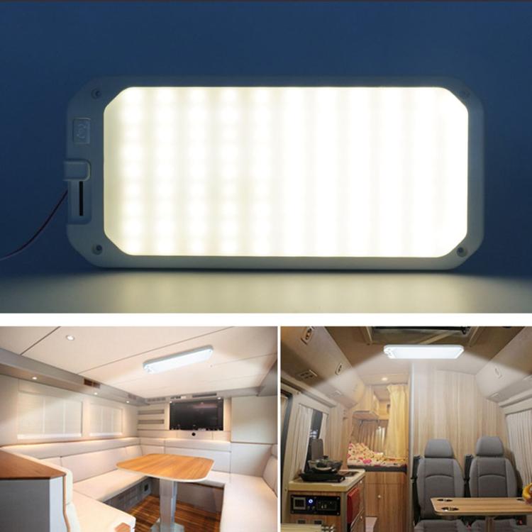 12-30V RV Light 198 LEDs 3-Color Temperature Dimmable Roof Light, Color: Blue White Light - Dome Lights by buy2fix | Online Shopping UK | buy2fix