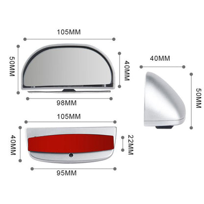 Trainer Car Rearview Mirror Plus Blind Spot Mirror Car Reversing Aid Car Small Round Mirror, Color: Black - Convex Mirror & Accessories by buy2fix | Online Shopping UK | buy2fix