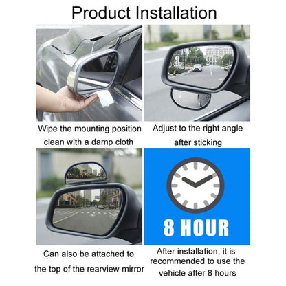 Trainer Car Rearview Mirror Plus Blind Spot Mirror Car Reversing Aid Car Small Round Mirror, Color: Silver - Convex Mirror & Accessories by buy2fix | Online Shopping UK | buy2fix
