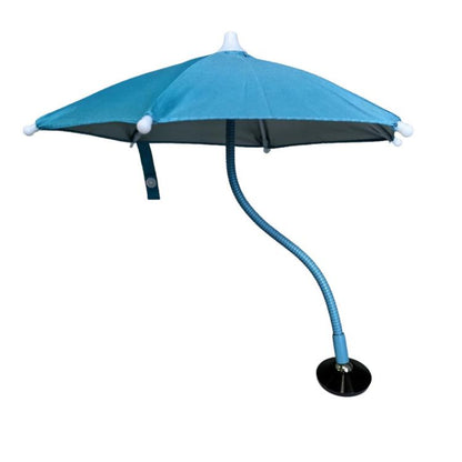 Magnetic Phone Mini Sun Protection Umbrella Parasol Diameter 9.4 inch, Metal Hose 8.3 inch(Blue) - Universal Car Holders by buy2fix | Online Shopping UK | buy2fix