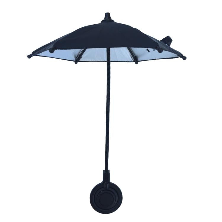 Magnetic Phon Mini Umbrella Waterproof Sunshade With Finger Ring(Black) - Ring Holder by buy2fix | Online Shopping UK | buy2fix