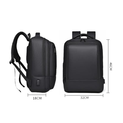 OUMANTU 2103 Large Capacity Multi-Compartment Waterproof Laptop Backpack With USB Port(Gray) - Backpack by OUMANTU | Online Shopping UK | buy2fix