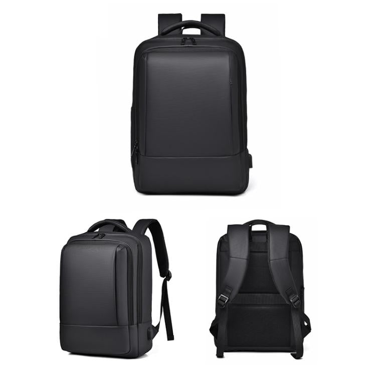 OUMANTU 2103 Large Capacity Multi-Compartment Waterproof Laptop Backpack With USB Port(Black) - Backpack by OUMANTU | Online Shopping UK | buy2fix