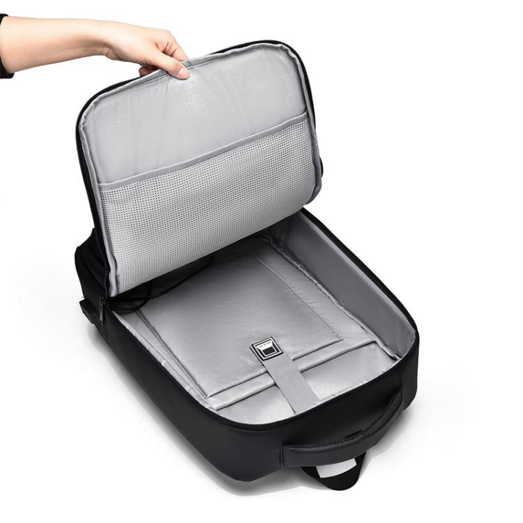 OUMANTU 2103 Large Capacity Multi-Compartment Waterproof Laptop Backpack With USB Port(Black) - Backpack by OUMANTU | Online Shopping UK | buy2fix