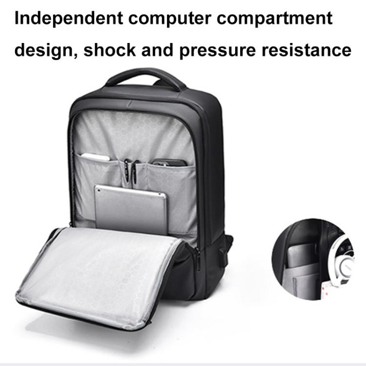 OUMANTU 2103 Large Capacity Multi-Compartment Waterproof Laptop Backpack With USB Port(Green) - Backpack by OUMANTU | Online Shopping UK | buy2fix