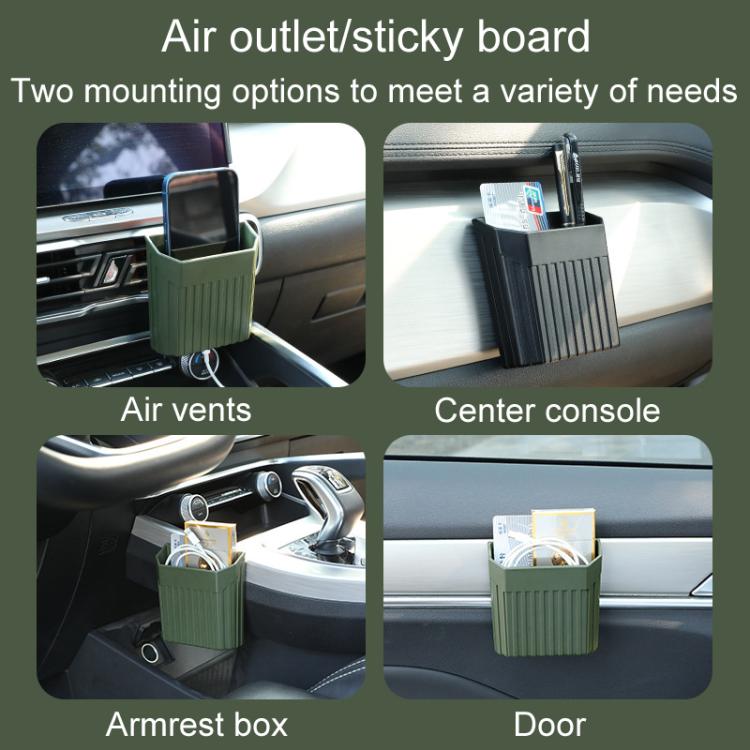 Car Sticky Center Control Storage Box Multi-Purpose Car Air Vent Organizer(Black) - Stowing Tidying by buy2fix | Online Shopping UK | buy2fix