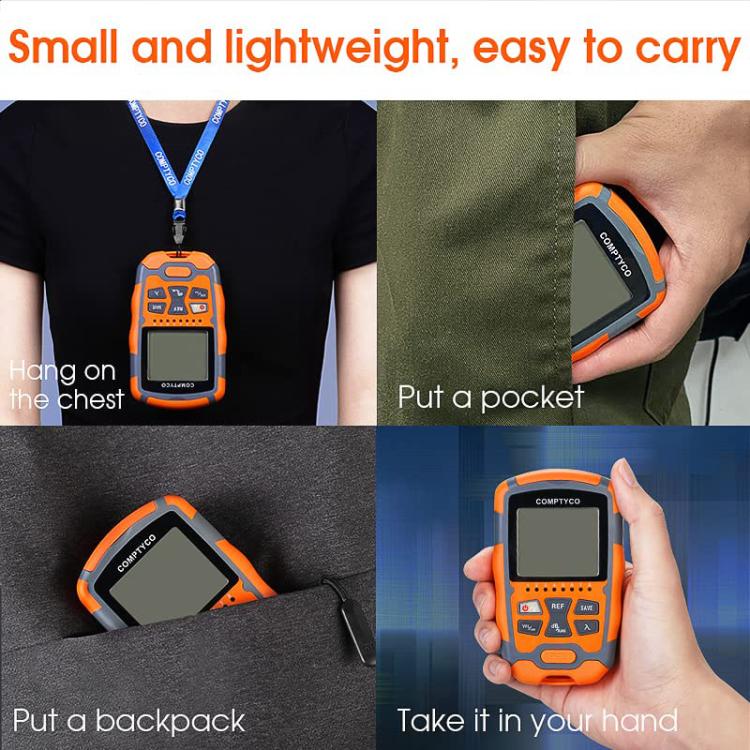 4 In 1 Mini Optical Power Meter Red Light Integrated Machine Portable Power Test Equipment, Model: M70 15mw - Fiber Optic Test Pen by buy2fix | Online Shopping UK | buy2fix