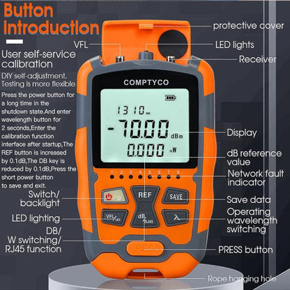 4 In 1 Mini Optical Power Meter Red Light Integrated Machine Portable Power Test Equipment, Model: M50 30mw - Fiber Optic Test Pen by buy2fix | Online Shopping UK | buy2fix