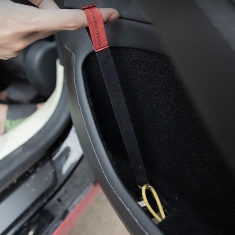 1pair For Tesla New Model 3 / Y Door Emergency Safety Pull Cord(Black) - Auto Fastener & Clips by buy2fix | Online Shopping UK | buy2fix