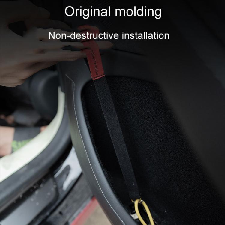 1pair For Tesla New Model 3 / Y Door Emergency Safety Pull Cord(Black) - Auto Fastener & Clips by buy2fix | Online Shopping UK | buy2fix