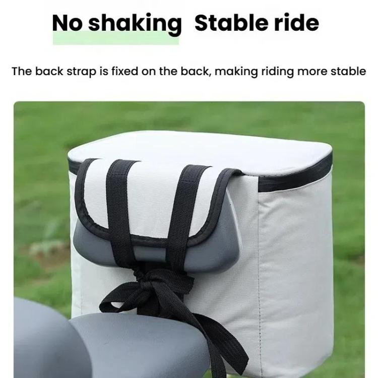 Electrical Motorcycle Waterproof Rear Backrest Hanging Bag Large Capacity Helmet Storage Bag(White) - Bags & Luggages by buy2fix | Online Shopping UK | buy2fix