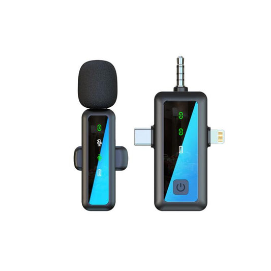 H65 3 In 1 Lavalier Wireless Microphone Outdoor Broadcast Noise Canceling Sports Camera Microphone, Style: Single Mic - Microphone by buy2fix | Online Shopping UK | buy2fix