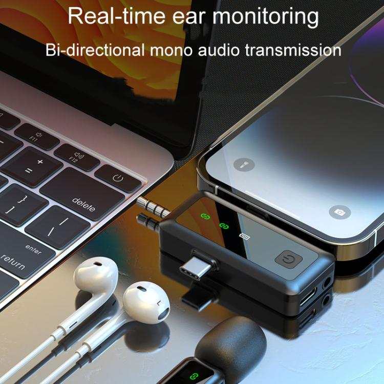 H65 3 In 1 Lavalier Wireless Microphone Outdoor Broadcast Noise Canceling Sports Camera Microphone, Style: Dual Mic - Microphone by buy2fix | Online Shopping UK | buy2fix