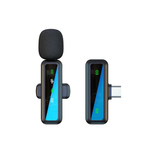 H63 Wireless Lavalier Microphone Live Shooting Audio Noise Canceling Device, Style: Single Mic(Type-C)