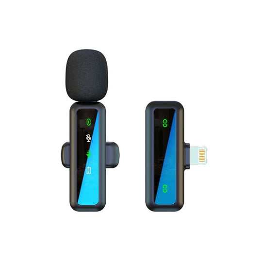 H63 Wireless Lavalier Microphone Live Shooting Audio Noise Canceling Device, Style: Single Mic(8 Pin)